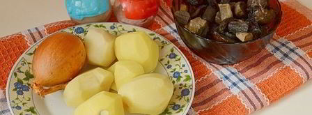 подберезовики жареные с картошкой. Шаг 3