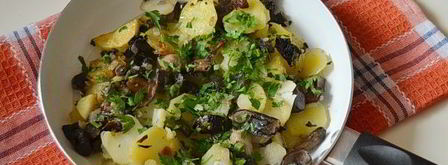 подберезовики жареные с картошкой. Шаг 7