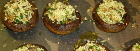 шампиньоны, фаршированные кускусом. Шаг 5