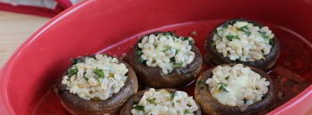 шампиньоны, фаршированные перловкой. Шаг 31