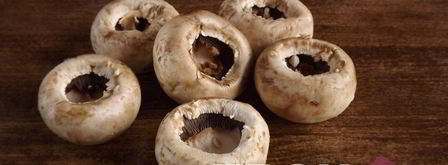 шампиньоны фаршированные ветчиной. Шаг 4