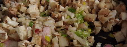 шампиньоны фаршированные ветчиной. Шаг 6