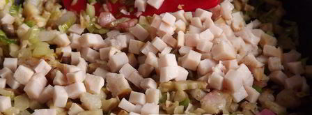 шампиньоны фаршированные ветчиной. Шаг 7