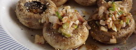 шампиньоны фаршированные ветчиной. Шаг 9