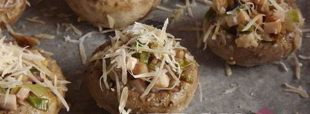 шампиньоны фаршированные ветчиной. Шаг 10