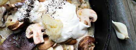 шампиньоны королевские в сметанном соусе. Шаг 5