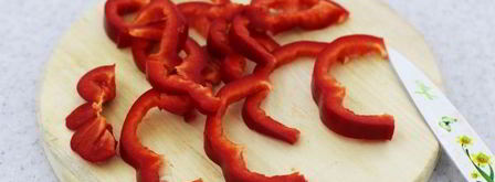 шампиньоны с болгарским перцем и пармезаном. Шаг 4