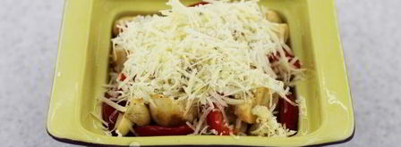 шампиньоны с болгарским перцем и пармезаном. Шаг 8