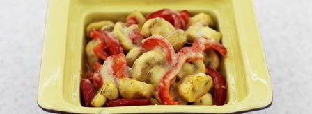 шампиньоны с болгарским перцем и пармезаном. Шаг 9