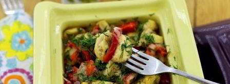 шампиньоны с болгарским перцем и пармезаном. Шаг 10