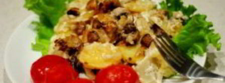 шампиньоны с картошкой в сметане. Шаг 5