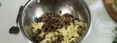 шампиньоны с креветками. Шаг 4