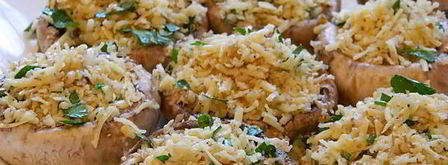 шампиньоны с орехово-сырной начинкой, в беконе. Шаг 3