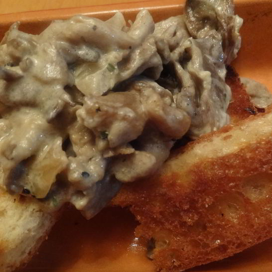 Рецепт вешенок, тушеных со сливками и тимьяном