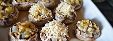 запеченные фаршированные шампиньоны. Шаг 7