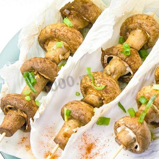 Рецепт запеченных грибов за 15 мин