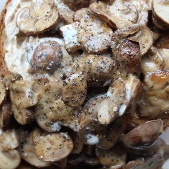 Рецепт жареных грибов с сыром