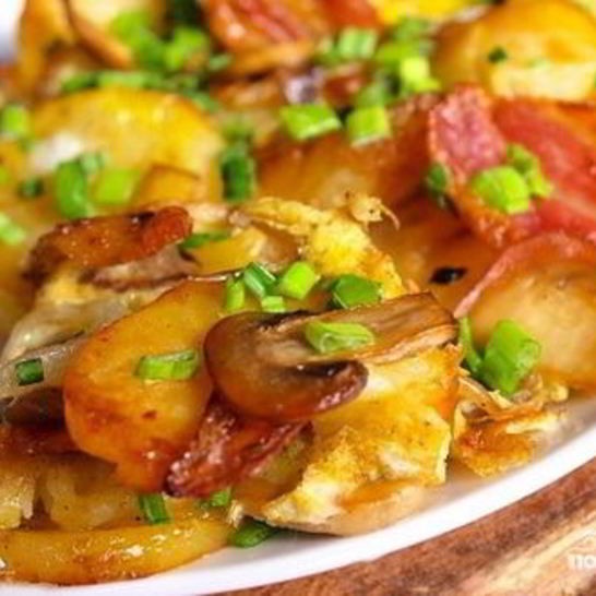 Рецепт жареных маслят с картошкой