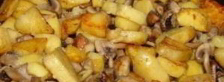 жареные маслята с картошкой. Шаг 8