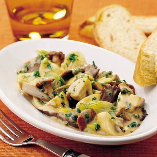 Рецепт грибного гуляша в винно-перечном соусе