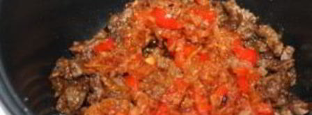 гуляш из баранины в мультиварке. Шаг 7