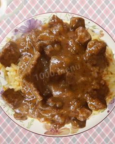 Гуляш из филе утки