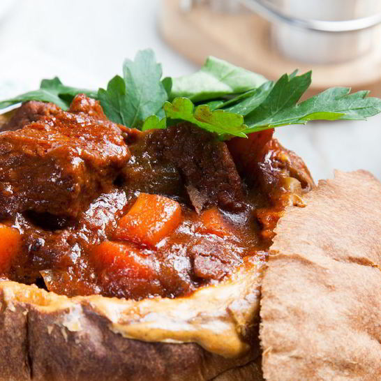 Рецепт гуляша из говядины со сладким перцем