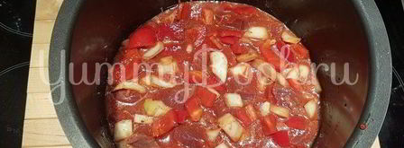 гуляш из говядины в мультиварке. Шаг 8