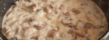 гуляш из индейки с грибами. Шаг 4