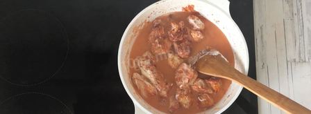 гуляш из индейки с подливкой. Шаг 5