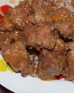 Гуляш из куриной печени