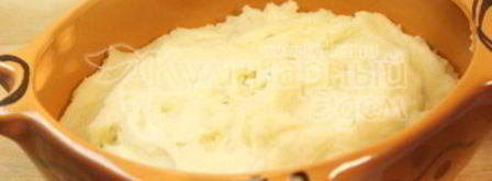 картофельное пюре под шампиньонами. Шаг 4