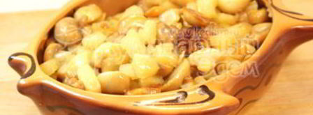 картофельное пюре под шампиньонами. Шаг 5