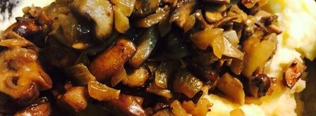 картофельное пюре с грибами и зеленью. Шаг 7