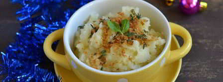 картофельное пюре с хрустящим тимьяном. Шаг 7