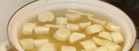 картофельное пюре с пастернаком и сметаной. Шаг 2