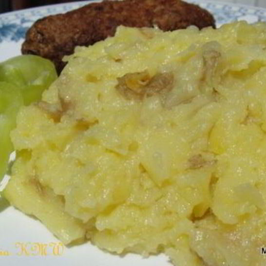 Рецепт картофельного пюре с твердым сыром