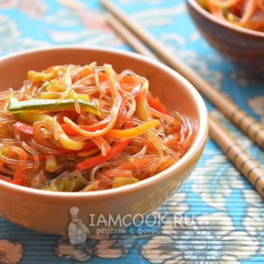 Рецепт китайской лапши с овощами