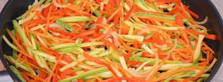 китайская лапша с овощами. Шаг 7