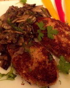 Фасолевые котлеты с грибами