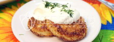 картофельные котлеты с сыром. Шаг 6