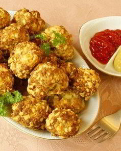 Копченые котлетки с сыром