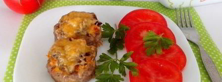 котлеты-гнезда с грибами и сыром. Шаг 10