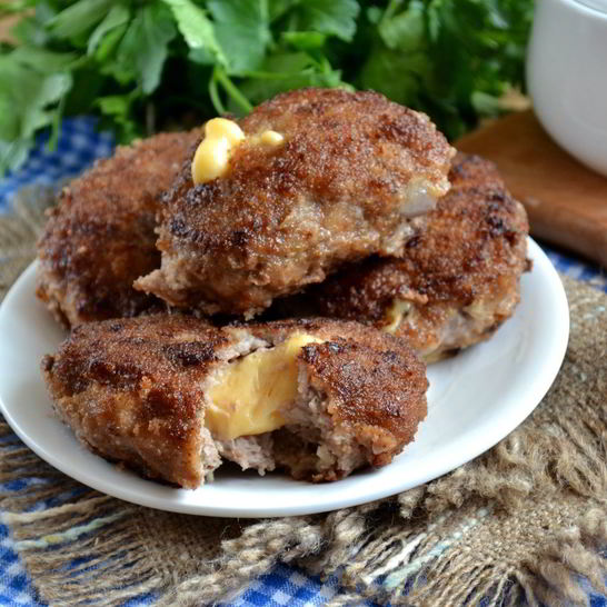 Рецепт котлет из фарша с начинкой
