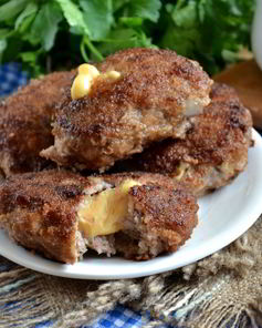 Котлеты из фарша с начинкой