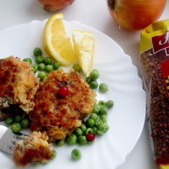 Рецепт котлет из гречи с капустой и грибами