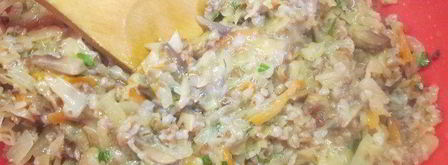 котлеты из гречи с капустой и грибами. Шаг 4