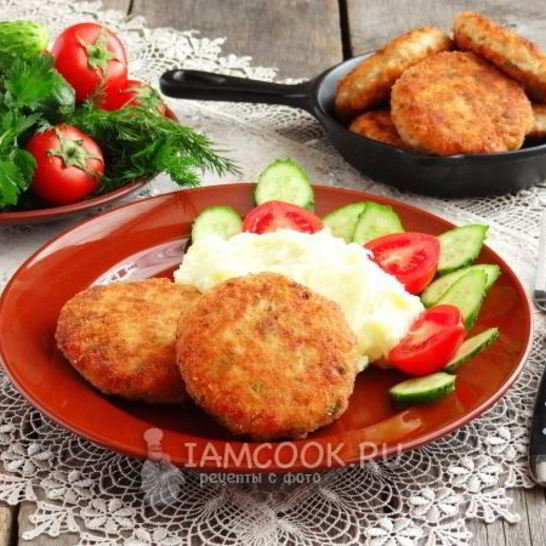 Рецепт котлет из кеты с плавленым сыром