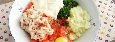 котлеты из кеты с плавленым сыром. Шаг 9