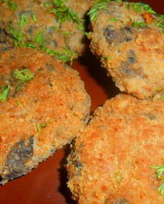Котлеты мясные с грибами